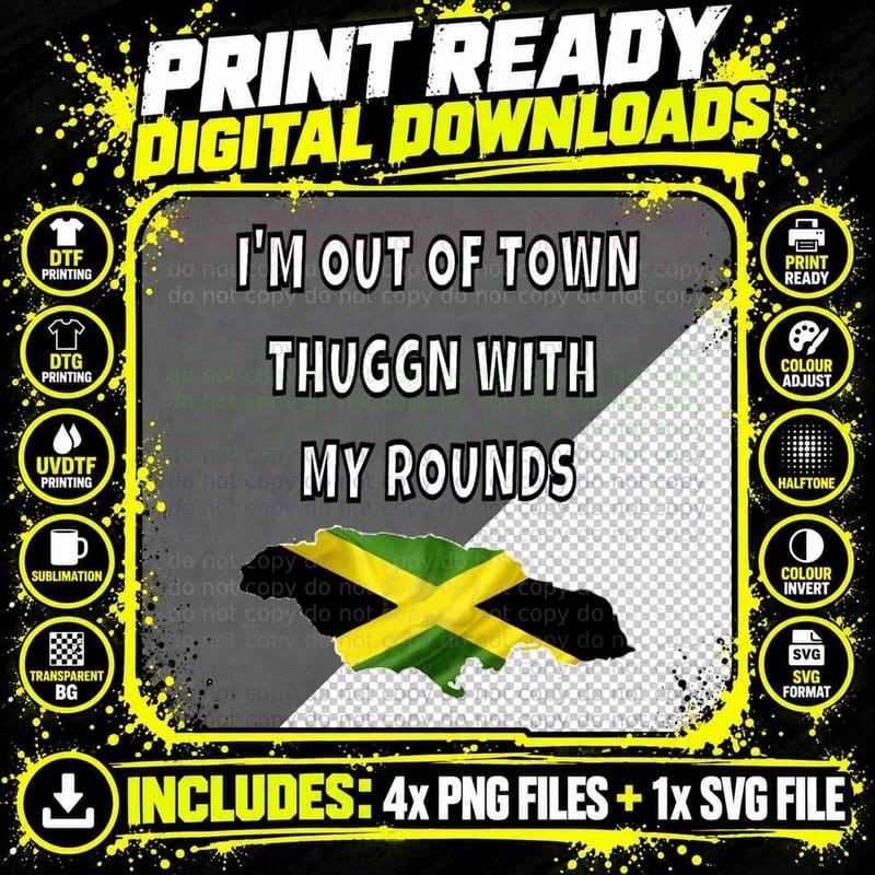 Jamaican Travel Outfit Girls Group Vacation to Jamaica Png SVG Digital Bundle