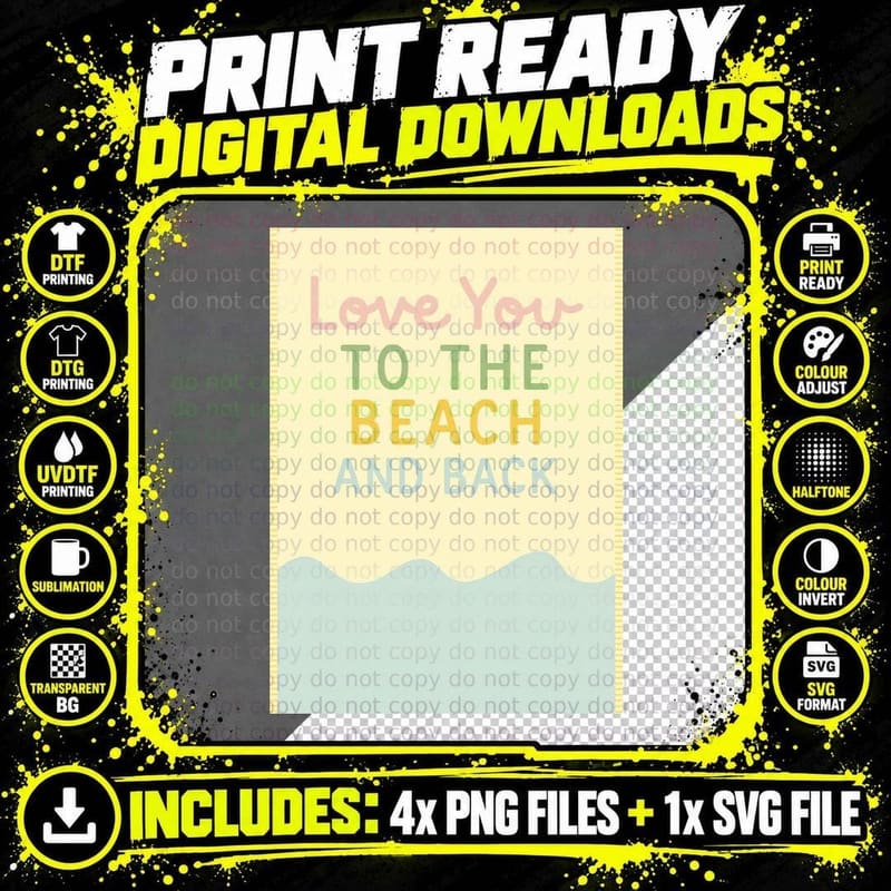 Pink Yellow Green Gradient Solid Summer T-Shirt Png SVG Digital Bundle