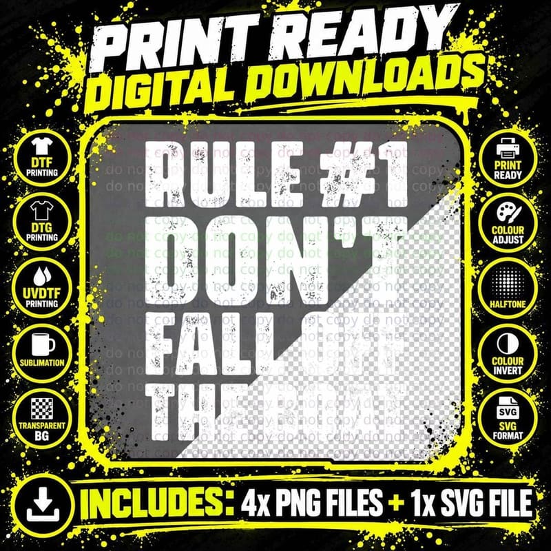 Rule 1 Don't Fall off the Boat Cruise Ship Cruising Png SVG Digital Bundle