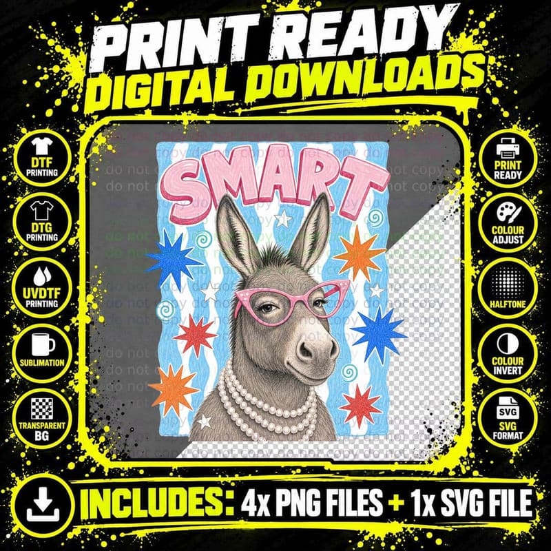 Smart Summer T-Shirt, Spoiled Leopard with Crown Jewelry Png SVG Digital Bundle