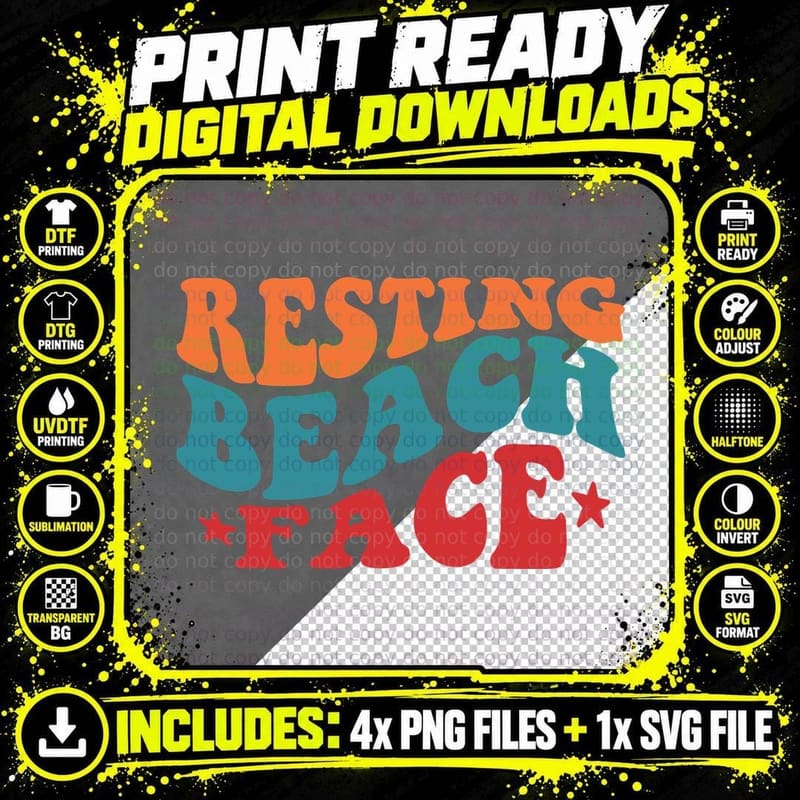 Swim Shine State of Mind Summer T-Shirt Png SVG Digital Bundle