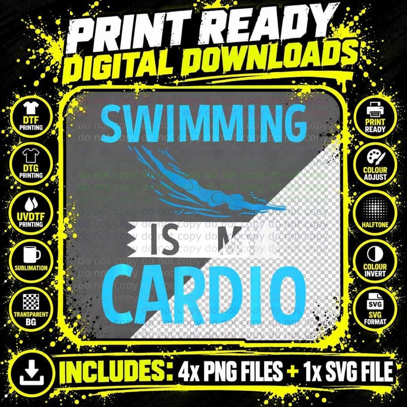 Swimming Games Sports Beach Water Pool, Beach T-Shirt Png SVG Digital Bundle
