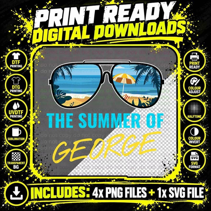 The Summer of George Pop Culture T-Shirt Png SVG Digital Bundle