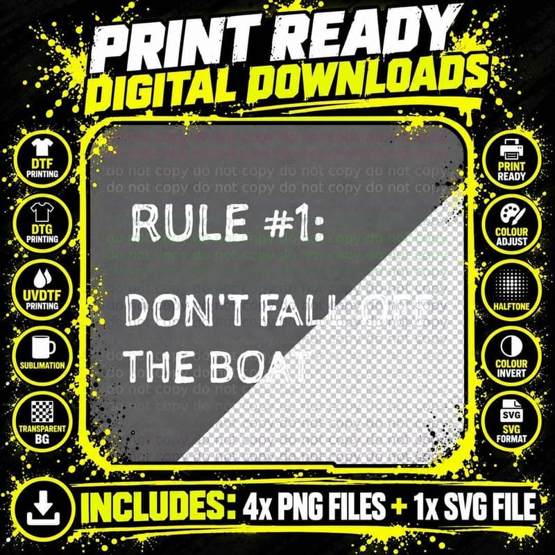 Cruise Ship Accessories Do Not Fall off Boat Cruise Png SVG Digital Bundle