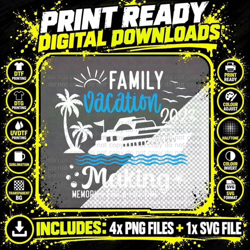 Family Trip Summer Vacation Cruise 2023cruise Tee for Png SVG Digital Bundle