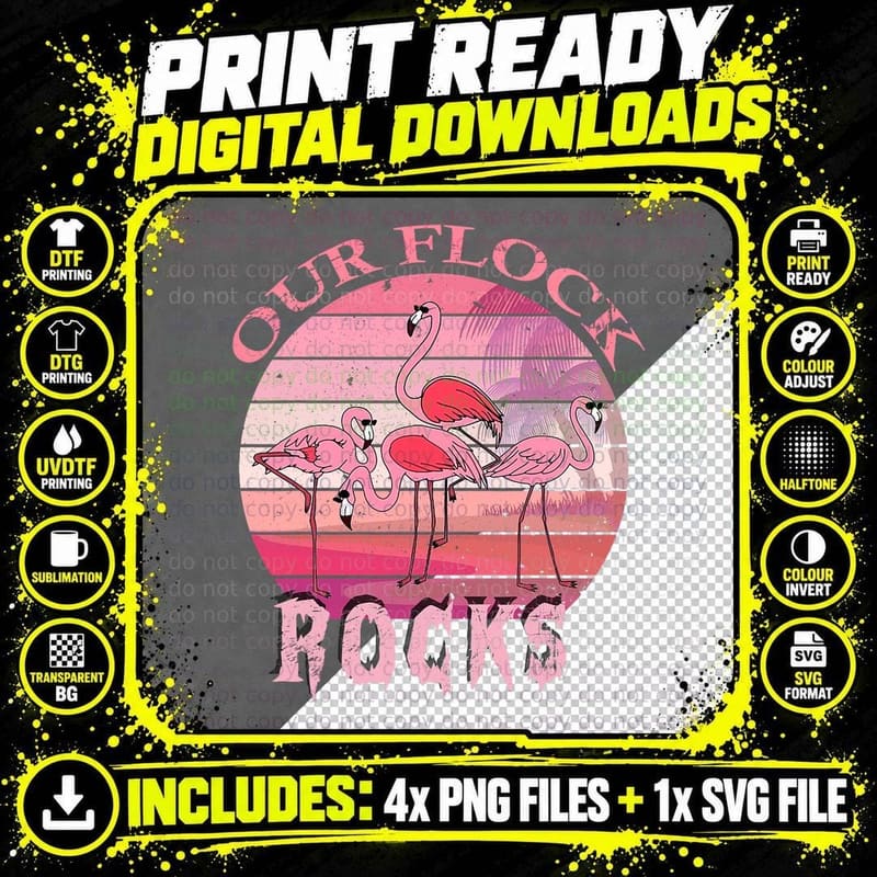 Flamingo Family Vacation T-Shirt, Matching Group Png SVG Digital Bundle