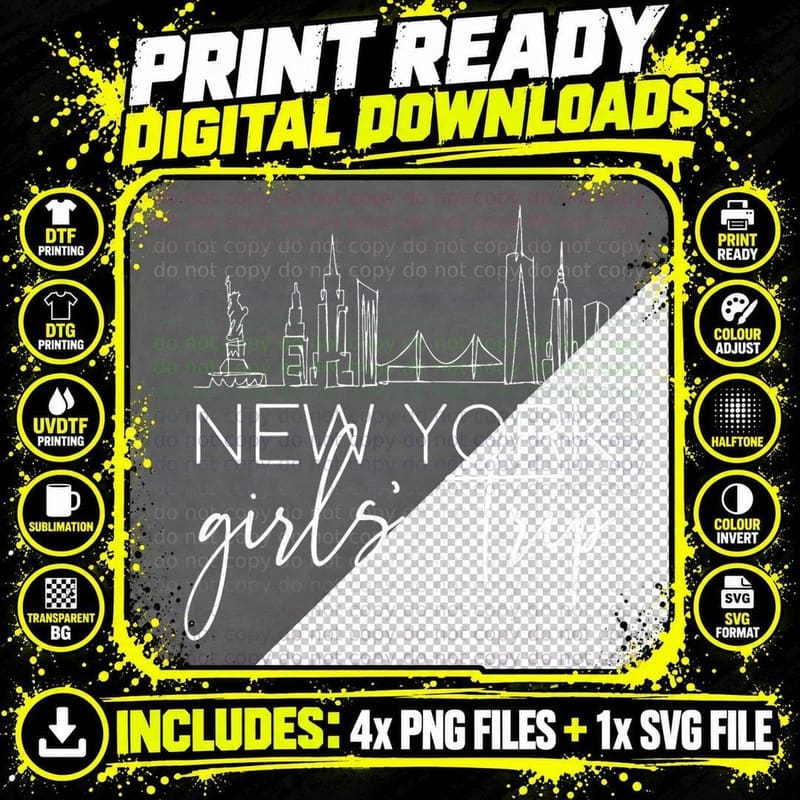 Girls Trip New York City Girlfriend Sisters Weekend Png SVG Digital Bundle