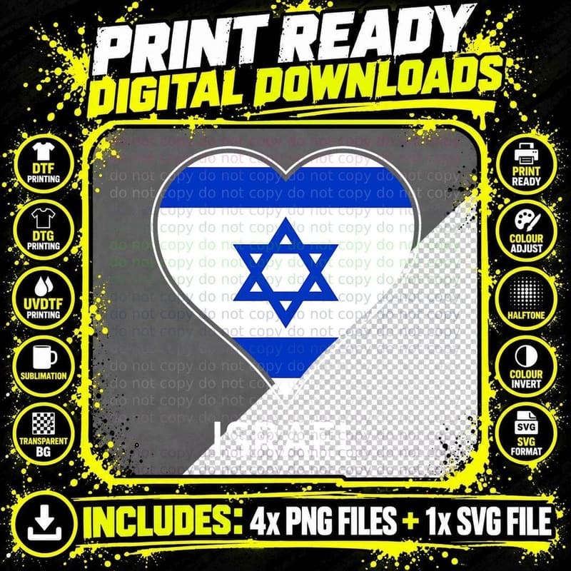 Israel Jerusalem Tourist Travel Souvenir Vacation T-Shirt Png SVG Digital Bundle