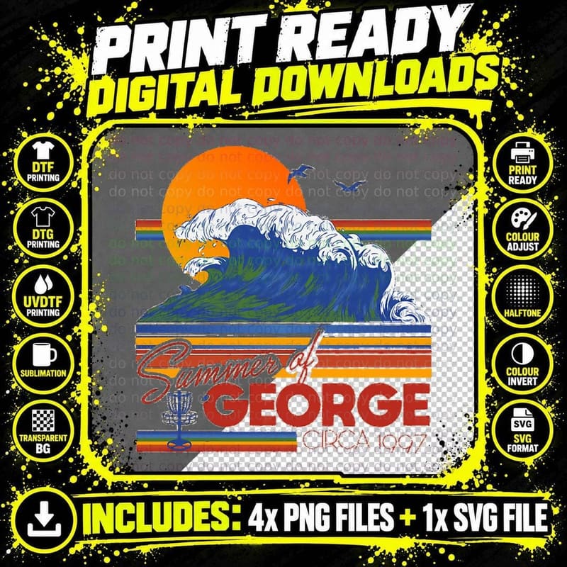 The Summer of George T-Shirt Png SVG Digital Bundle