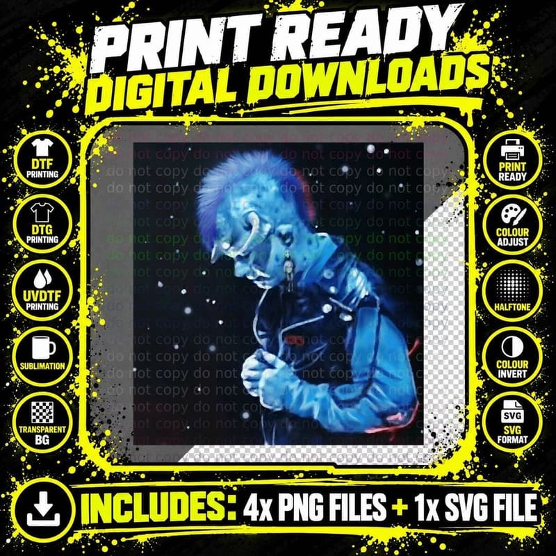 Cyberpunk Maurice T-Shirt, Futuristic Cyber Style Png SVG Digital Bundle