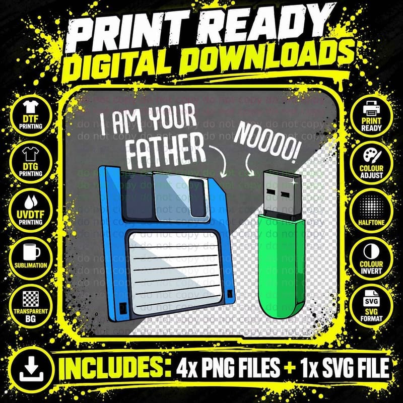 Floppy Disk Coder Computer Engineering Geek Nerd Coding Png SVG Digital Bundle