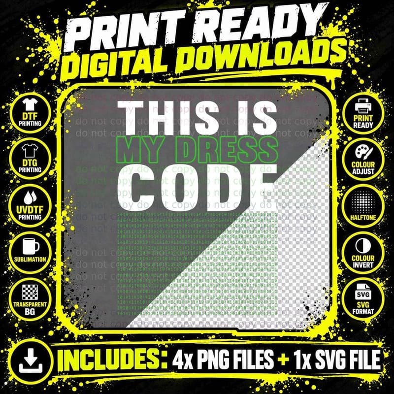 Programming and Mertaprogramming Code Programmer Coding Png SVG Digital Bundle