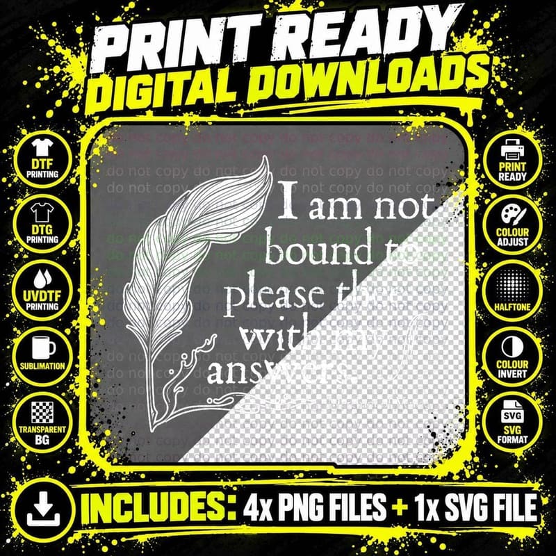 Theatre Nerd Not Bound to Please Thee Gift Shakespeare Png SVG Digital Bundle