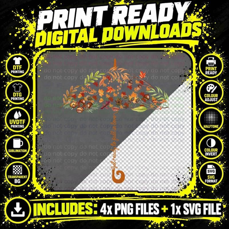 Observe the Beauty in Fall T-Shirt Png SVG Digital Bundle