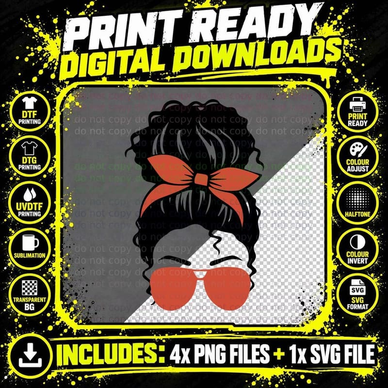 Red Bow Sunglasses Fall T-Shirt, Autumn Season Graphic Png SVG Digital Bundle