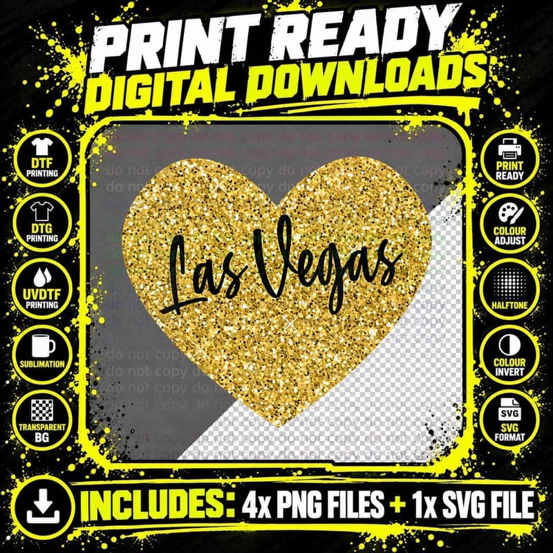 Las Vegas Nevada Travel for Women, Classic Casual T-Shirt Png SVG Digital Bundle
