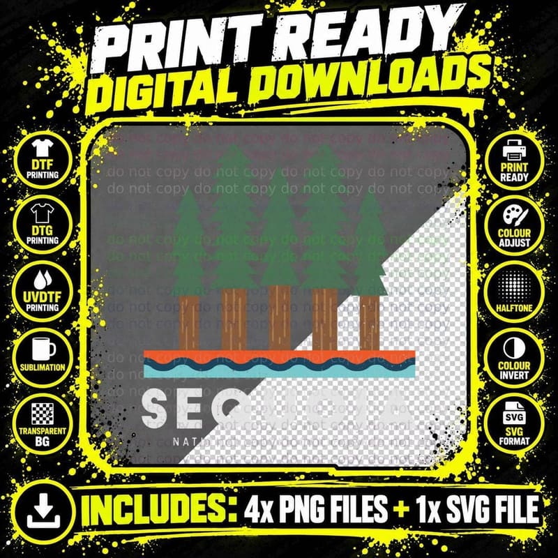 Sequoia National Park T Shirt Png SVG Digital Bundle