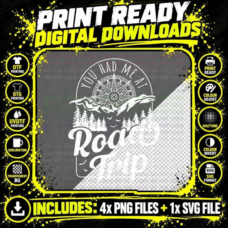 You Had Me at Road Trip T-Shirt Png SVG Digital Bundle