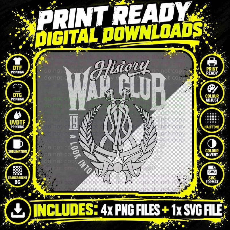 History Moto Club 1981 Look into Motorcycle Vintage Png SVG Digital Bundle