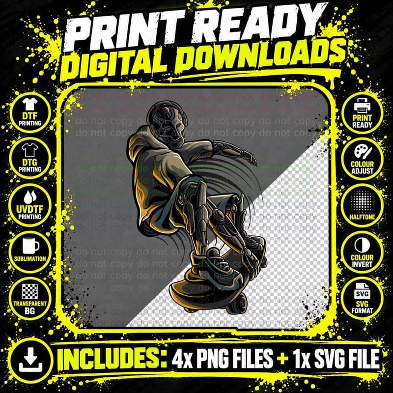 Motorcycle Rider Black Gold Speedway T-Shirt Png SVG Digital Bundle