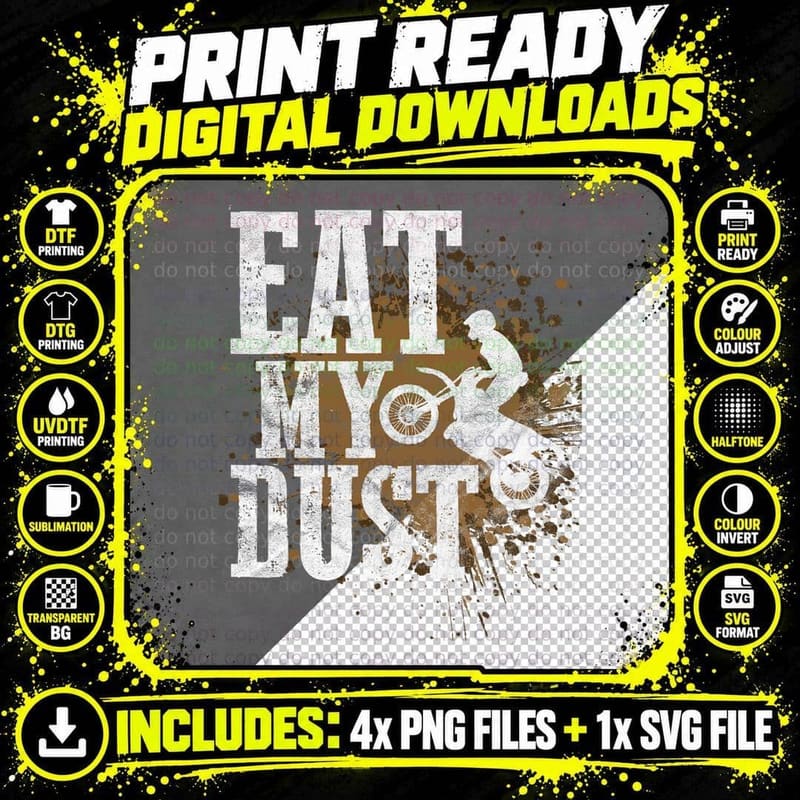 Motocross Design for Youth Boys Gift Idea Dirtbike Biker Png SVG Digital Bundle