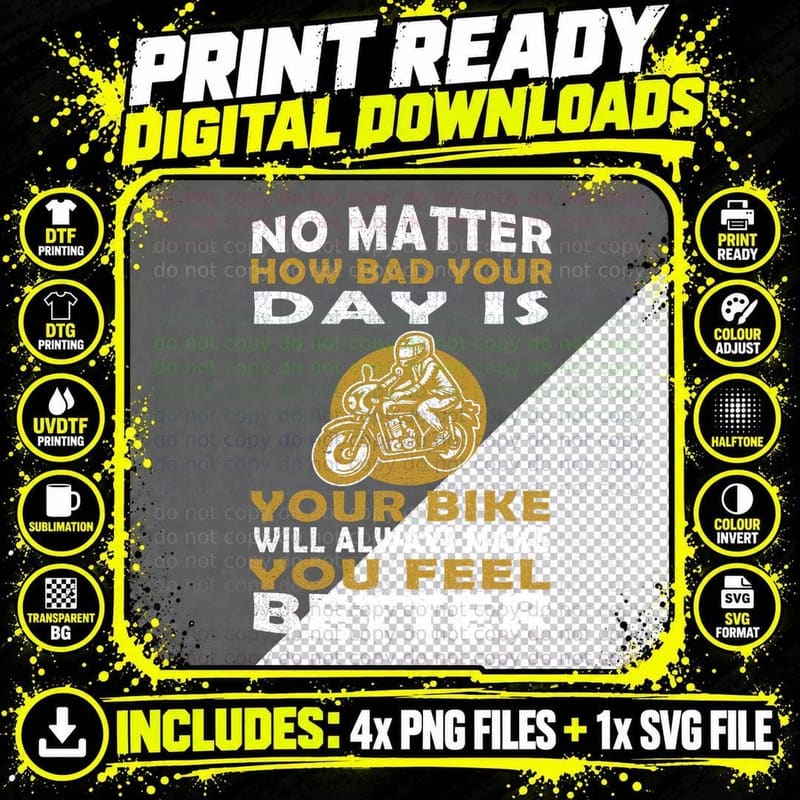 Biker Motive Shirt, Rebel Spirit, Highway Vibes Png SVG Digital Bundle