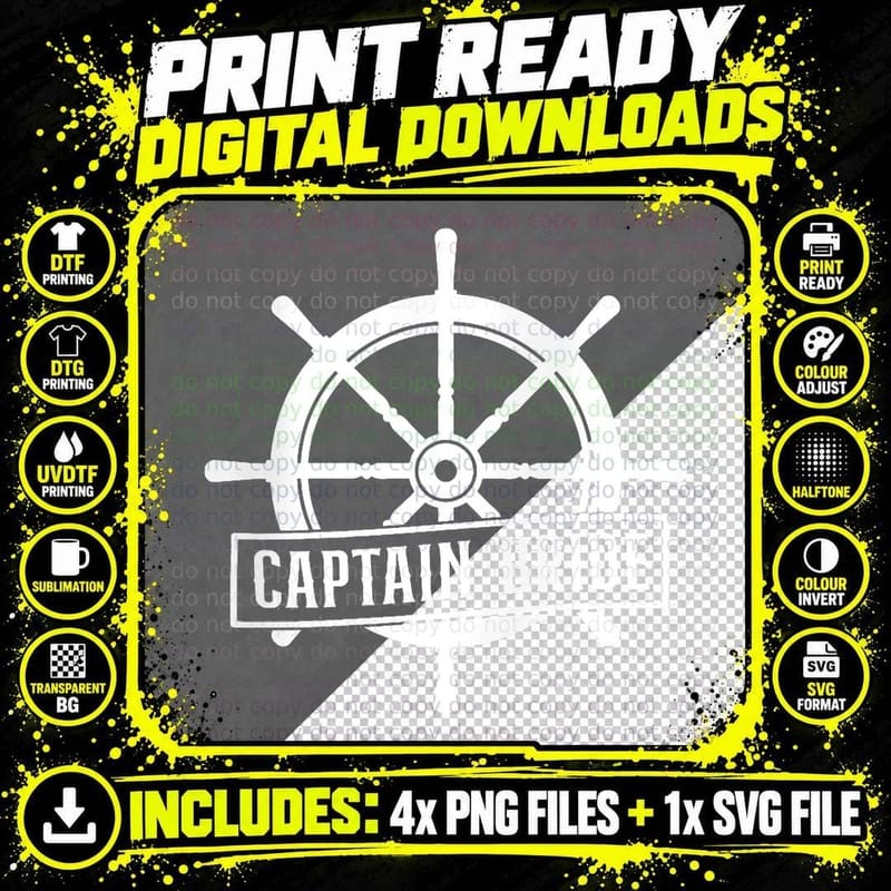 Captain Bride Sailboat Sailing Boat Skipper Sail Png SVG Digital Bundle