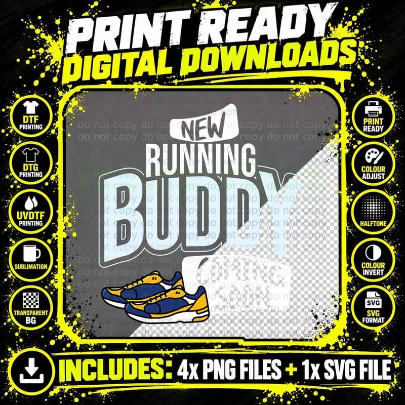 New Running Buddy Coming Soon, Baby Pregnancy Png SVG Digital Bundle