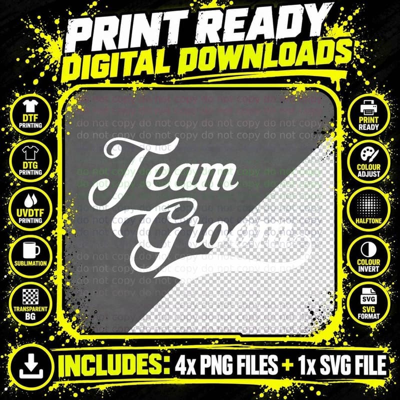 Team Groom T-Shirt Wedding T Shirt Png SVG Digital Bundle