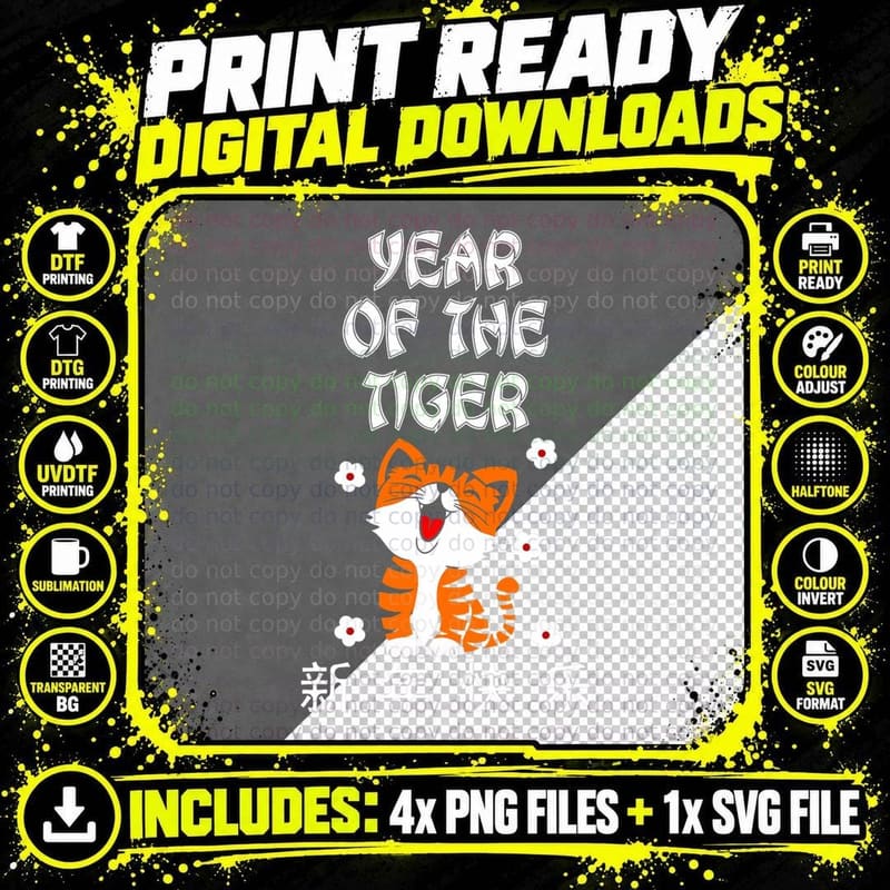 Chinese New Year Chinese Zodiac Chinese Year of the Png SVG Digital Bundle