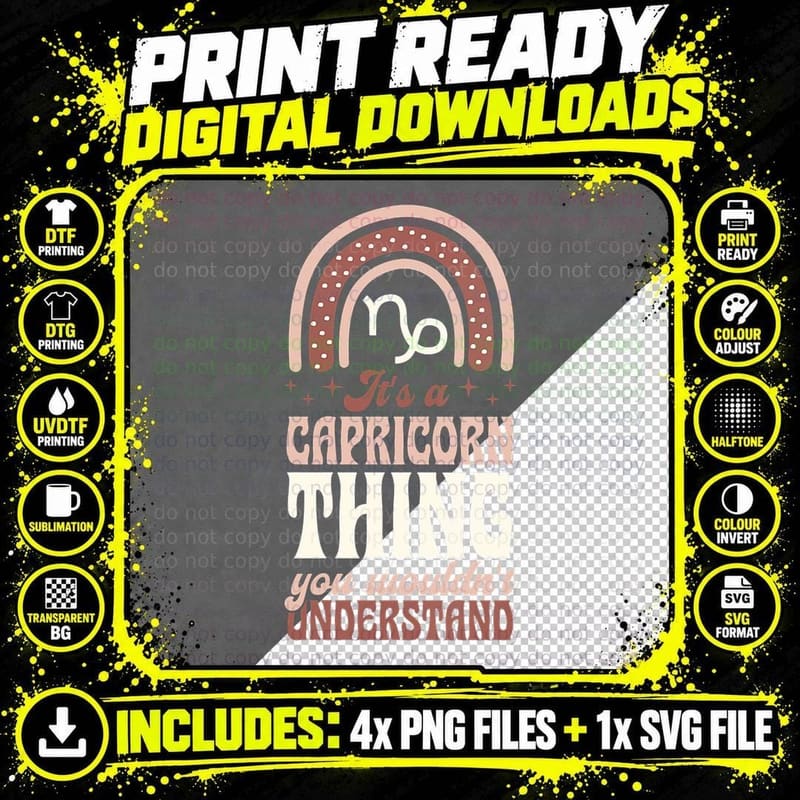 It's a Capricorn Thing You Wouldn't Understand Zodiac Png SVG Digital Bundle