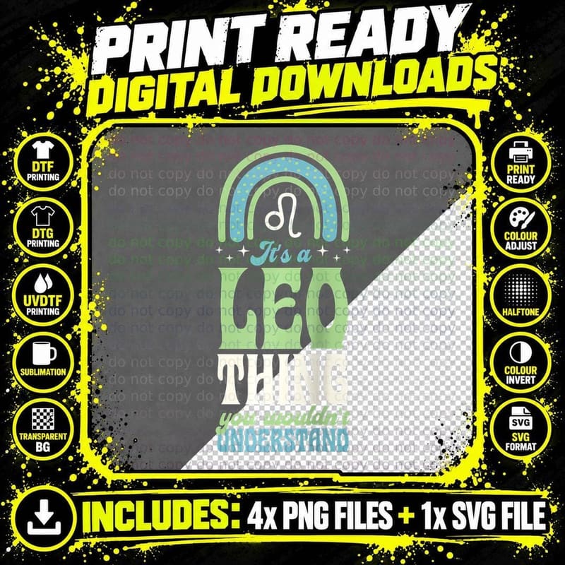 It's a Leo Thing You Wouldn't Understand Zodiac Sign Png SVG Digital Bundle