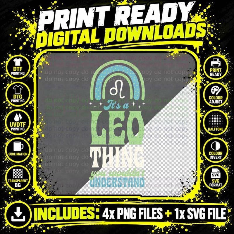It's a Leo Thing You Wouldn't Understand Zodiac Sign Png SVG Digital Bundle