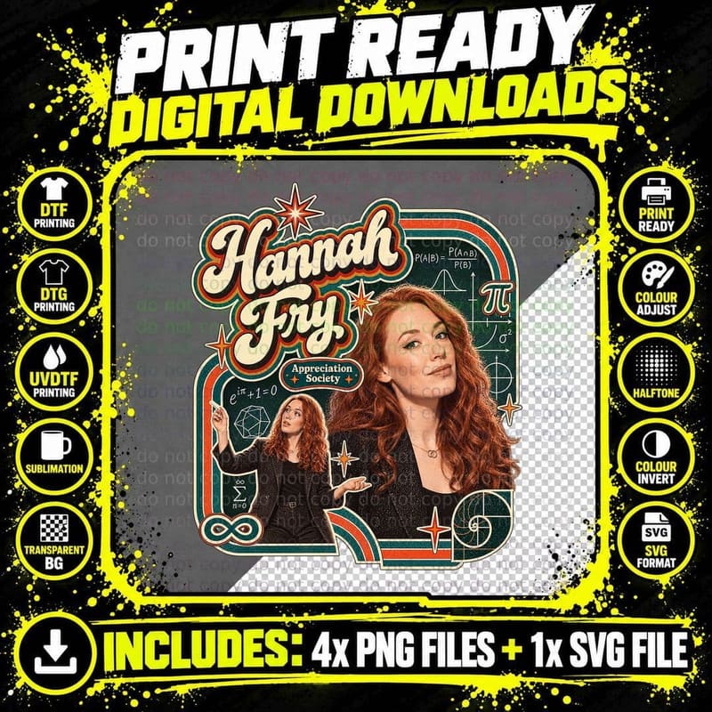 Hannah Appreciation Society Pi Golden Ratio Spiral Mathematician Retro T-Shirt Png SVG Digital Bundle