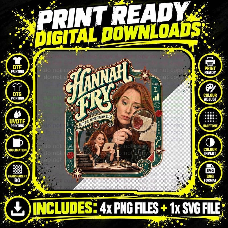 Hannah Faithful Appreciation Club Magnifying Glass Wax Seal Game Show T-Shirt Png SVG Digital Bundle