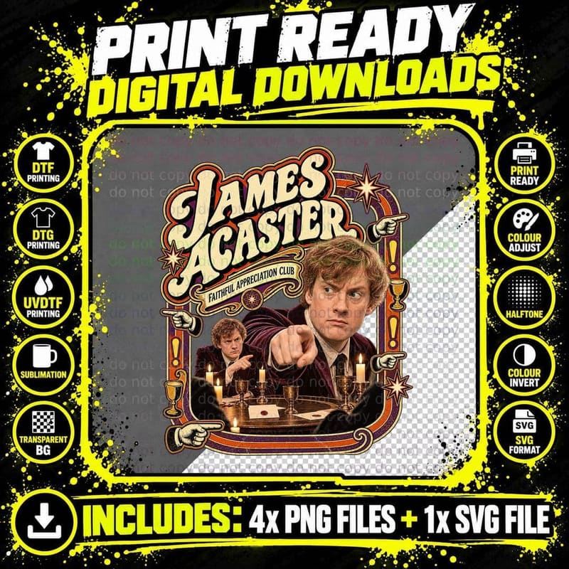 James Faithful Appreciation Club Pointing Round Table Comedian Game Show T-Shirt Png SVG Digital Bundle