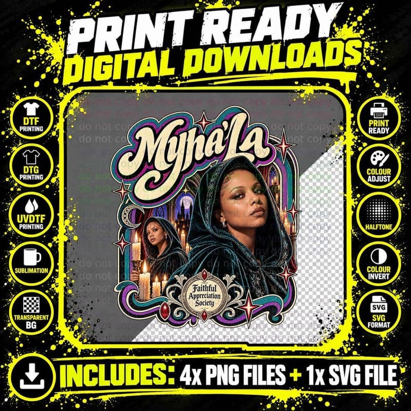Myha'la Faithful Appreciation Society Emerald Cloak Murder Mystery T-Shirt Png SVG Digital Bundle