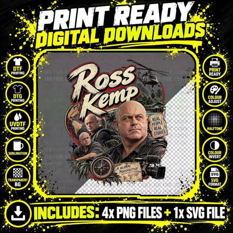 Ross Real People Real Stories Global Perspective Helicopter Documentary T-Shirt Png SVG Digital Bundle