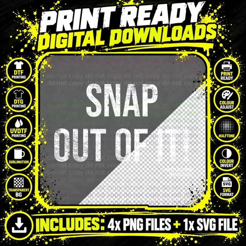Snap Out Of It Loretta 80s Romantic Comedy Movie Quote Funny Retro Film T-Shirt Png SVG Digital Bundle