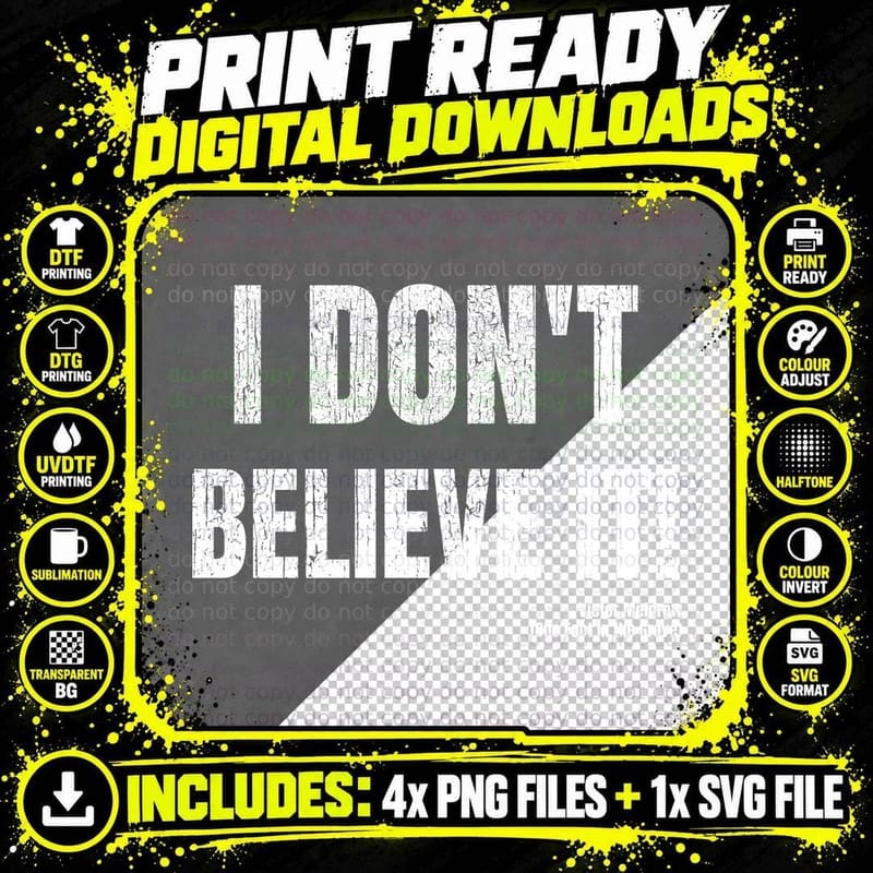 I Don't Believe It Victor Grumpy Old Man Catchphrase British Sitcom T-Shirt Png SVG Digital Bundle