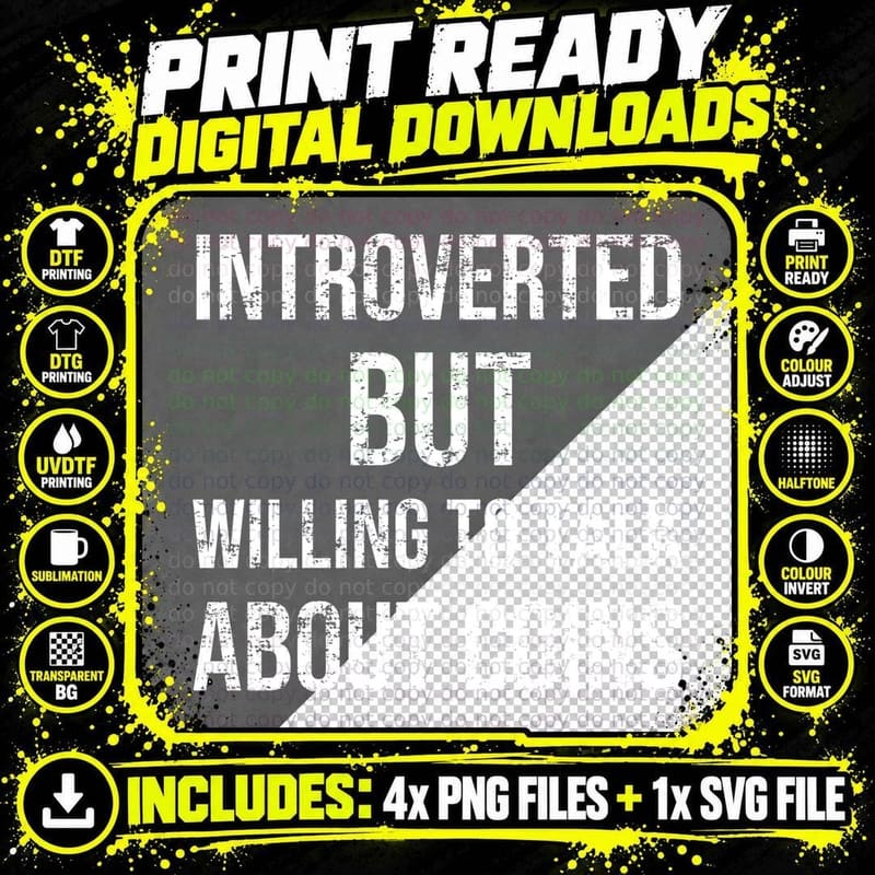 Introvert Willing To Talk About Coins Coin Collector Png SVG Digital Bundle