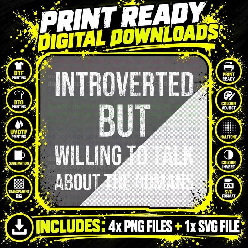 Introverted But Willing To Talk About The Romans Roman Png SVG Digital Bundle