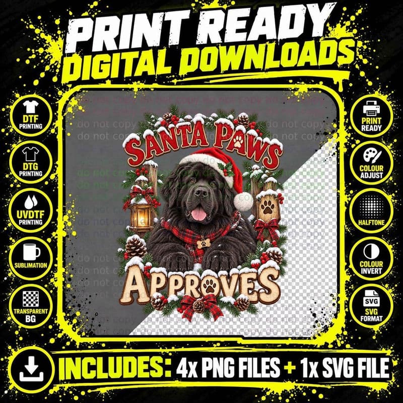 Newfoundland Christmas No Room At The Inn Funny Giant Png SVG Digital Bundle