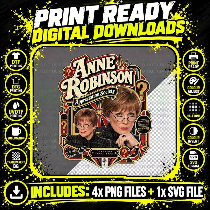 Anne Appreciation Society Quiz Show Host Question Everything Red Hair T-Shirt Png SVG Digital Bundle