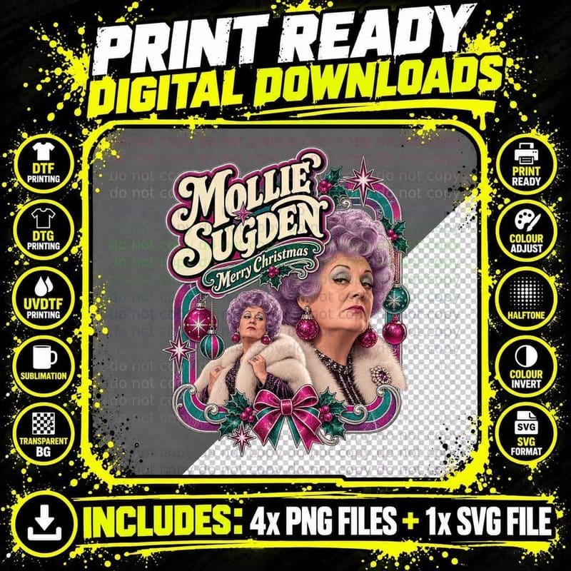 Are You Being Served Mollie Sugden Mrs Slocombe Png SVG Digital Bundle
