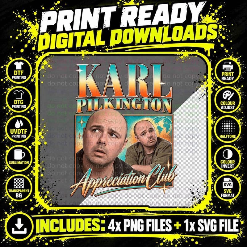 Karl Appreciation Club Bald Head Globe Reluctant Traveller Comedy T-Shirt Png SVG Digital Bundle