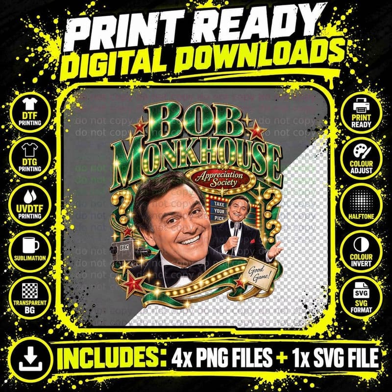 Bob Good Game Appreciation Society Vintage 70s Quiz Show Host Comedian T-Shirt Png SVG Digital Bundle