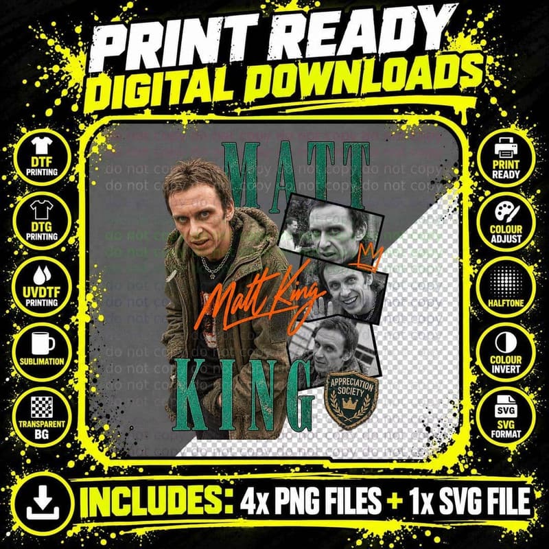 Matt Super Hans Appreciation Society British Cult Sitcom Retro T-Shirt Png SVG Digital Bundle