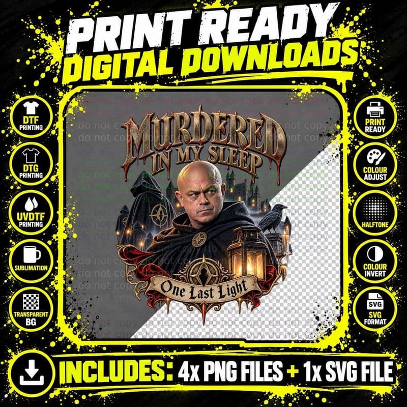 Ross Murdered In My Sleep One Last Light Castle Murder Mystery Gothic T-Shirt Png SVG Digital Bundle