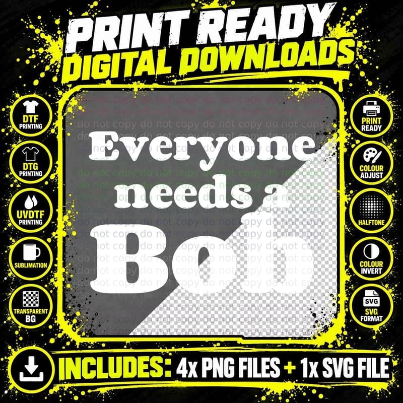 Everyone Needs A Bob Funny Bob Name Gift Birthday Png SVG Digital Bundle